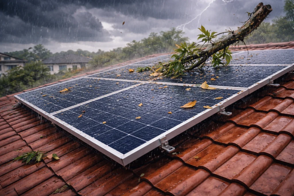 solar panel installation on a home in Malaysia
